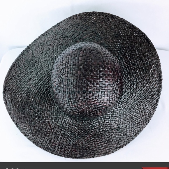 Lauren Ralph Lauren Accessories - Lauren Ralph Lauren Wide Brim Straw Floppy Sun Hat With Scarf Holes